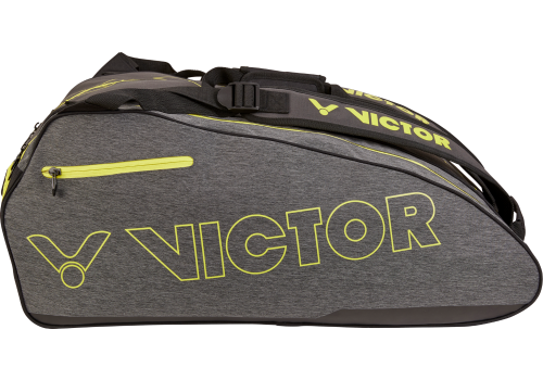 Victor 12 Racket Bag Grey & Yellow